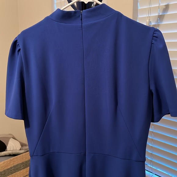 Ivy & Blue Neck Tie Short Sleeve Dress - Picture 9 of 13